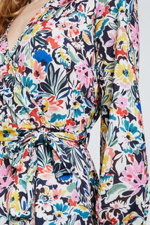 Robe longue imprimée femme