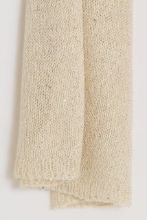 Écharpe longue unie avec sequins