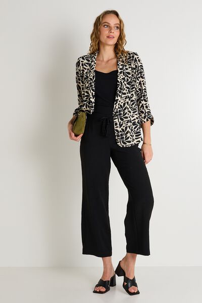 Blazer imprimé feuillage femme