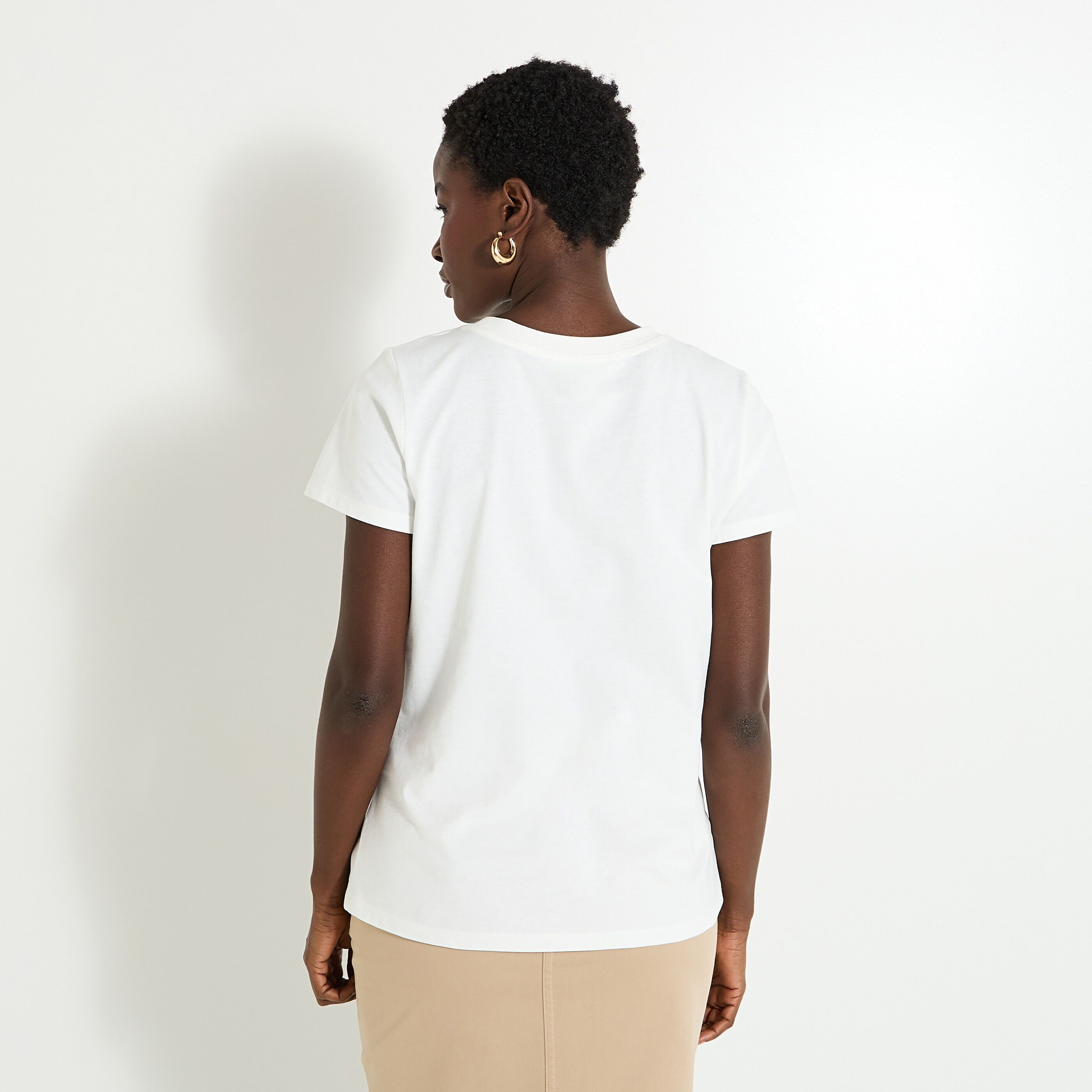 T-shirt col rond femme