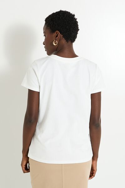 T-shirt col rond femme