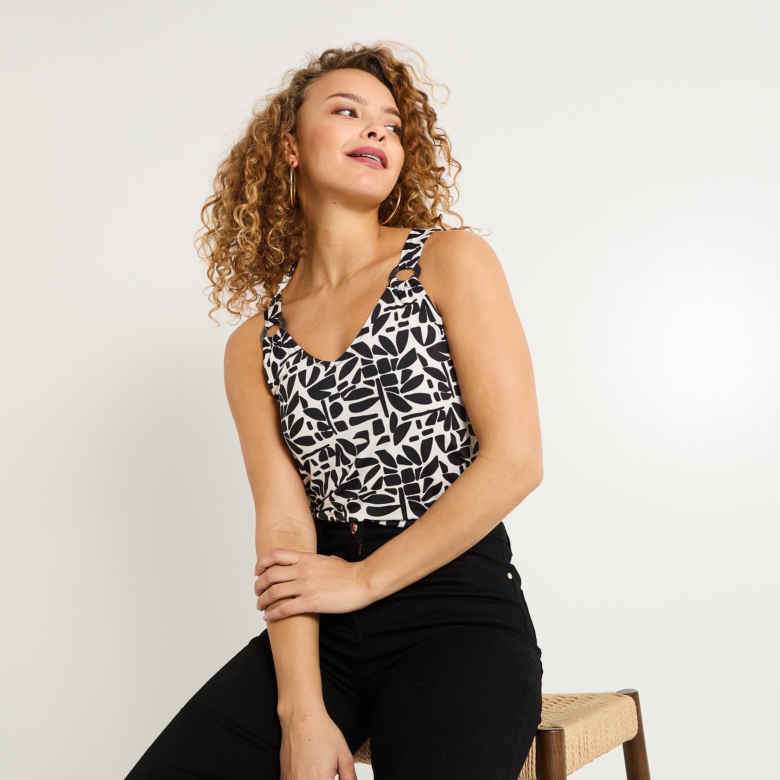 Débardeur imprimé femme