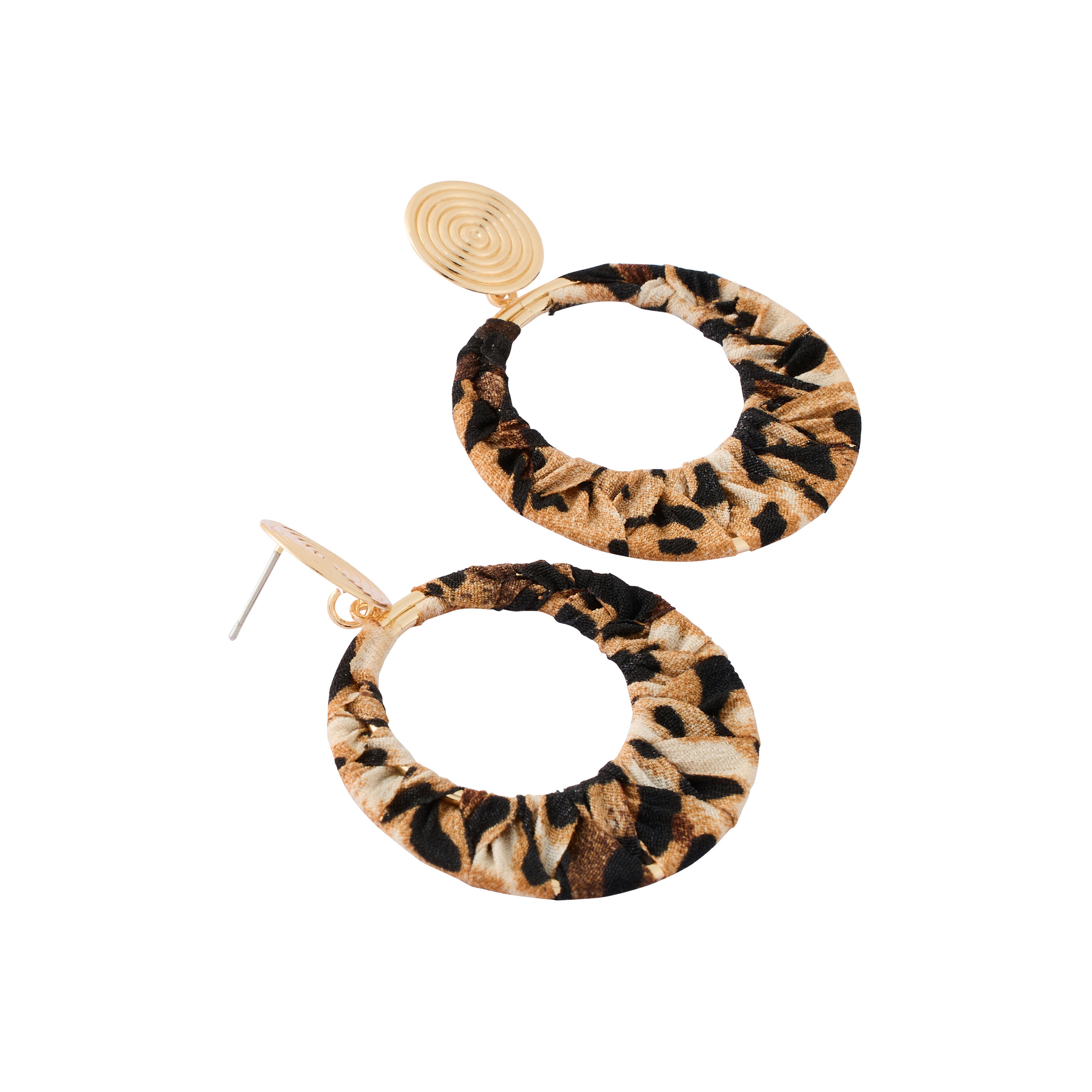 Boucles d'oreilles &agrave; imprim&eacute; l&eacute;opard