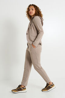 Pantalon cigarette en maille femme