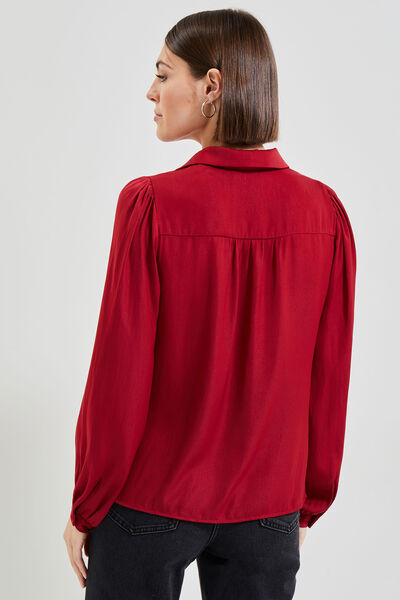Chemise satinée femme