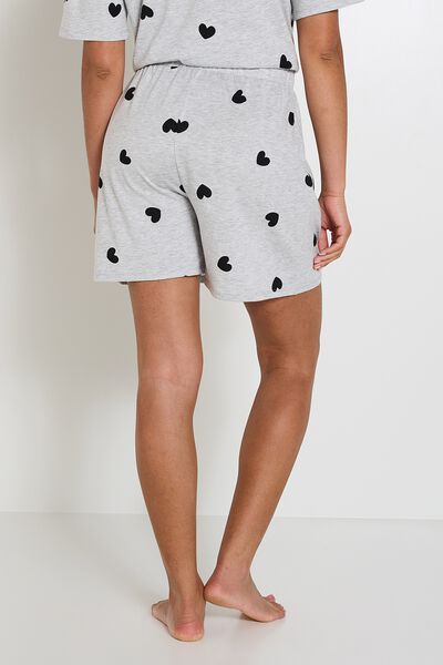 Short pyjama coeur femme