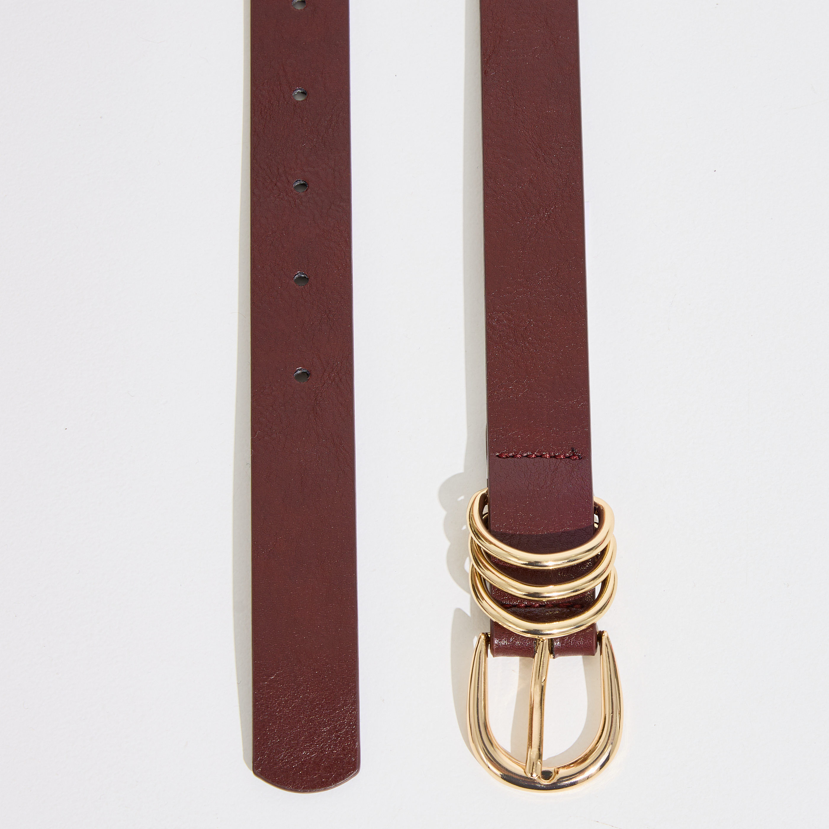 Ceinture boucle anneaux femme