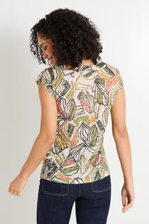 T-shirt col V femme