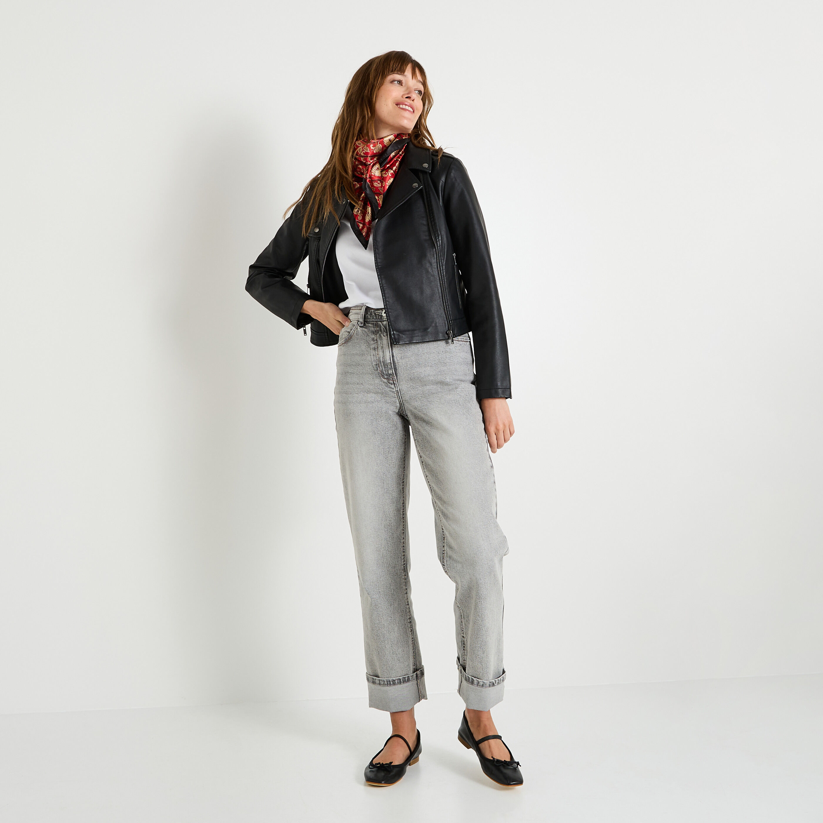 Veste en simili femme