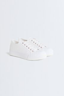 Baskets basses en toile femme