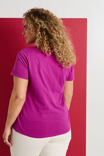T-shirt col V femme