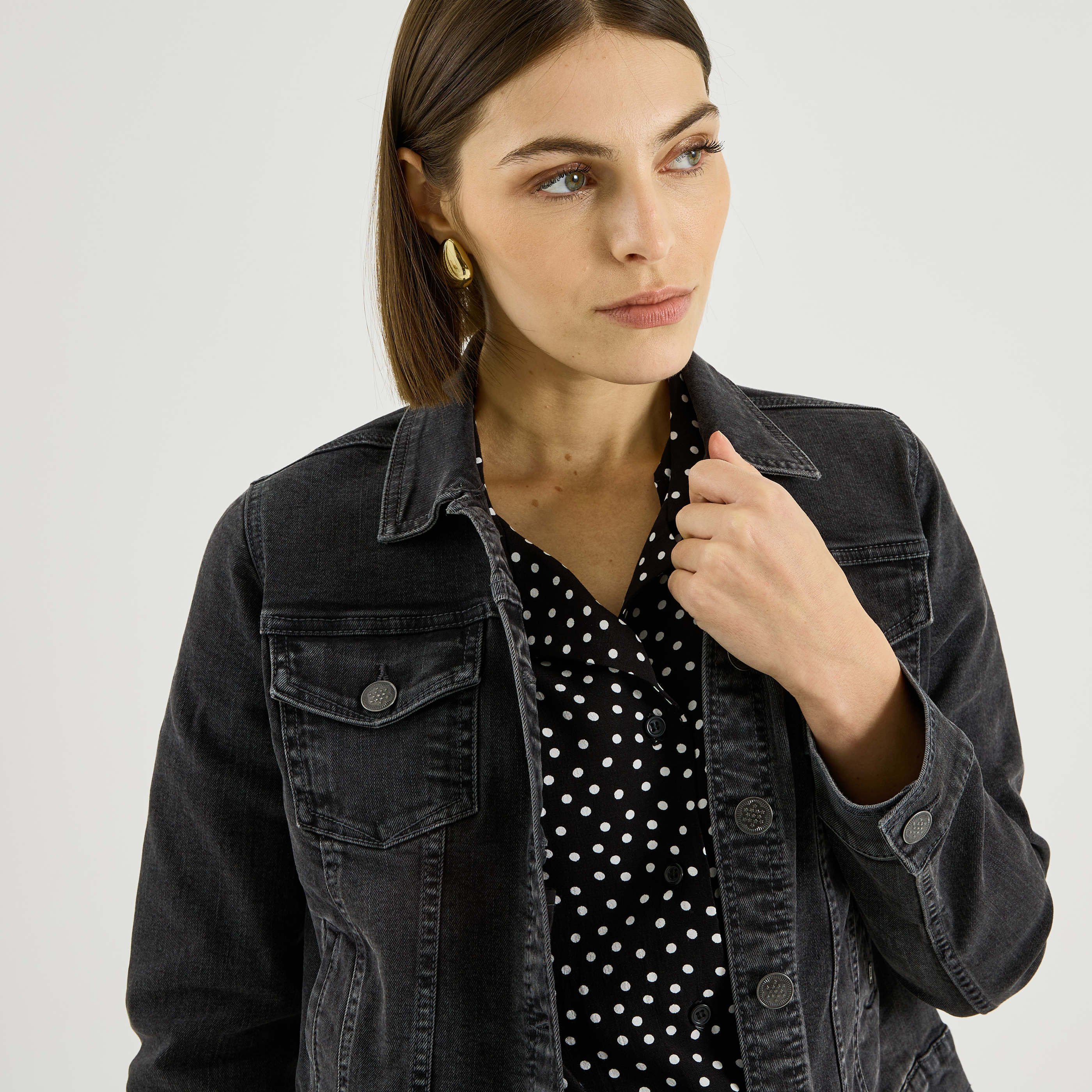 Veste en jean femme