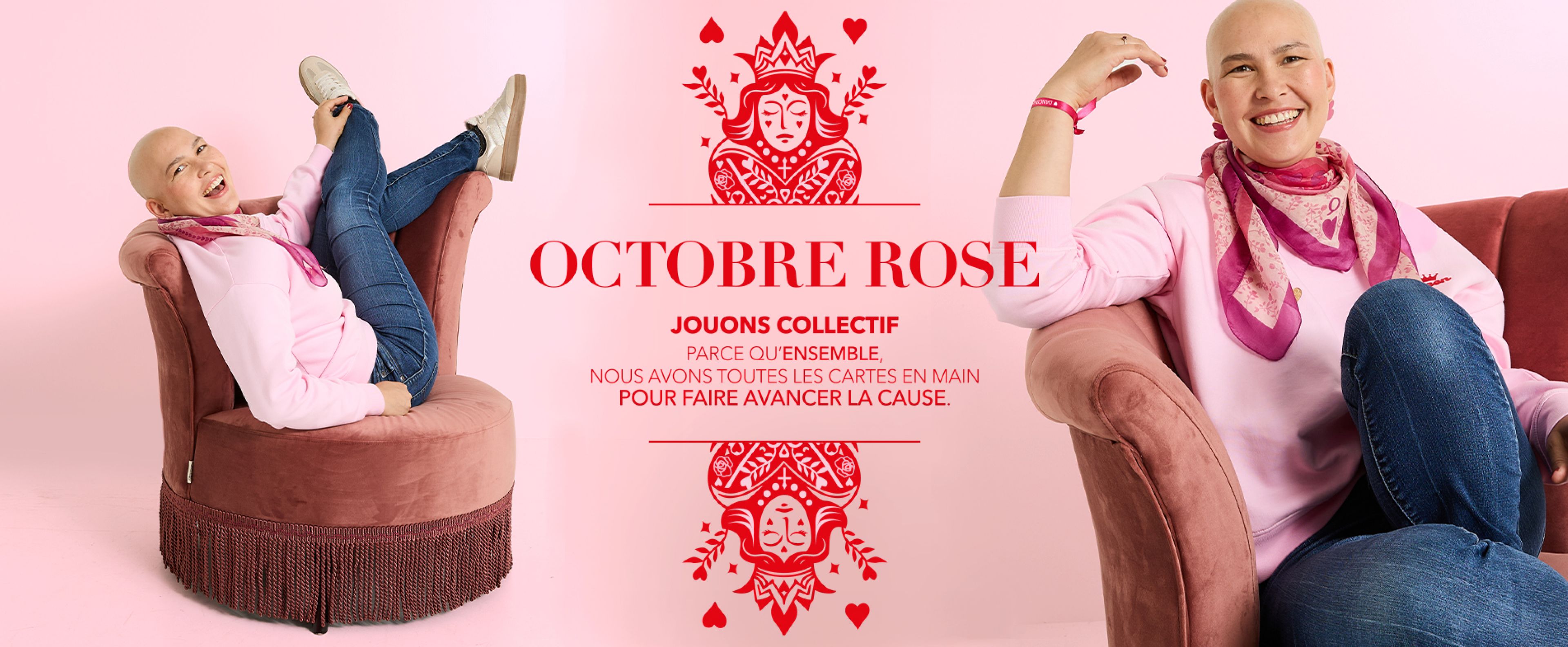 Octobre rose : jouons collectif parce qu'ensemble, nous avons toutes les cartes en main pour faire avancer la cause.