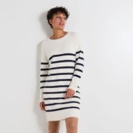 Robe pull col bateau