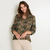 Blouse col V