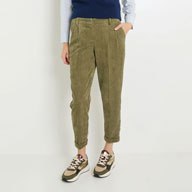 Pantalon velours à pinces
