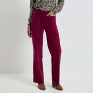 Pantalon large velours