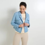 Trench court en denim