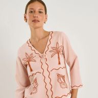 Blouse à broderies