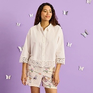 Chemise détails ajourés