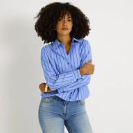 Chemise courte rayée