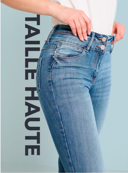 Jean taille haute pas cher femme outlet