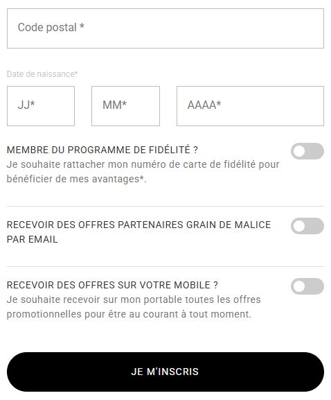 Activer les sms dans le formulaire d'inscription à la newsletter