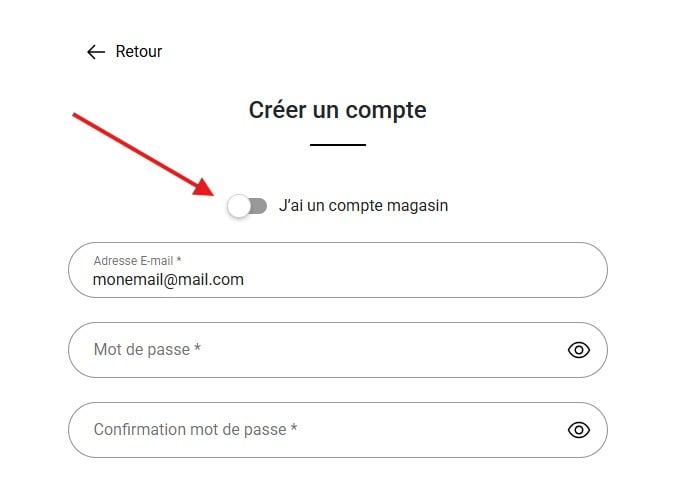 Activer j'ai un compte en magasin
