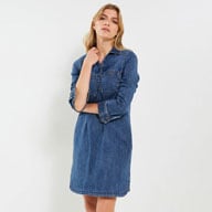 Robe chemise denim