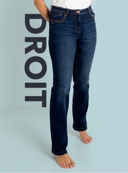 Jeans taille haute femme Grain de Malice