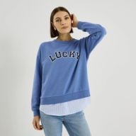 Sweat chemise à message