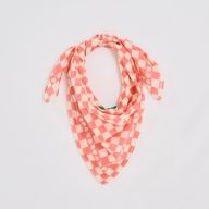 Foulard carré à carreaux
