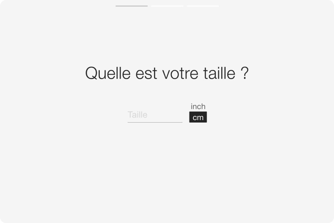 Quelle est votre taille ?