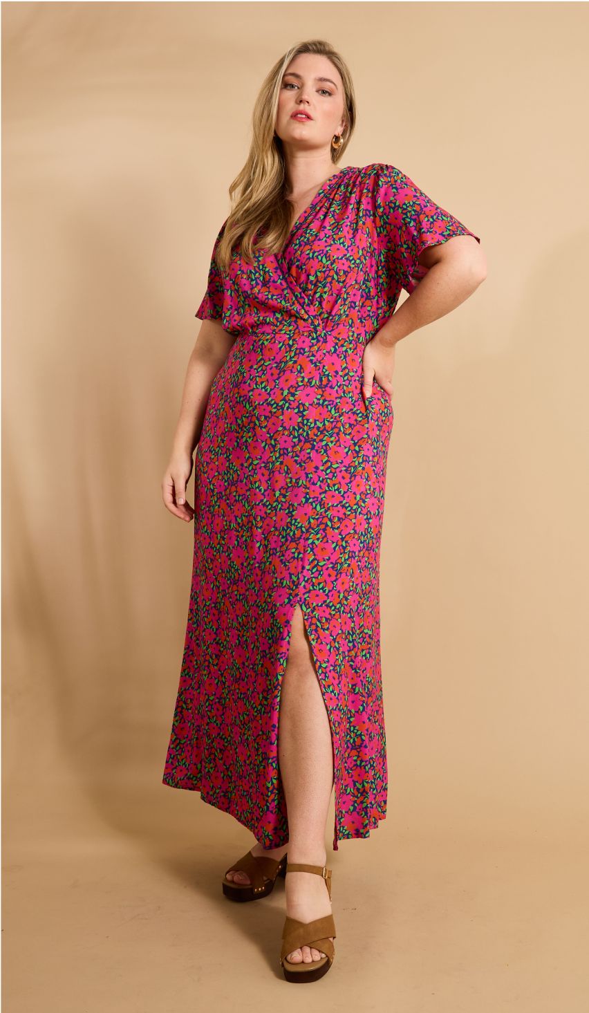 La robe longue imprimée