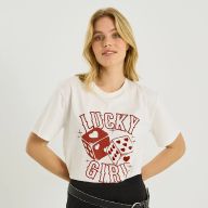 T-shirt col rond print