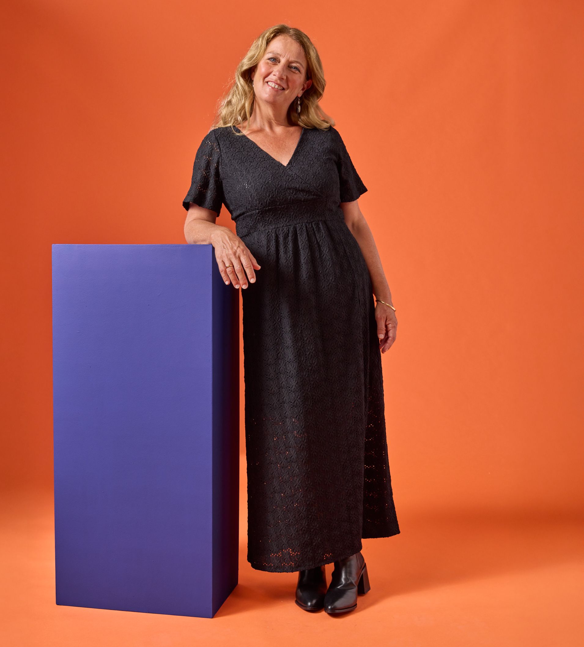 La robe noire portée par Gaëlle