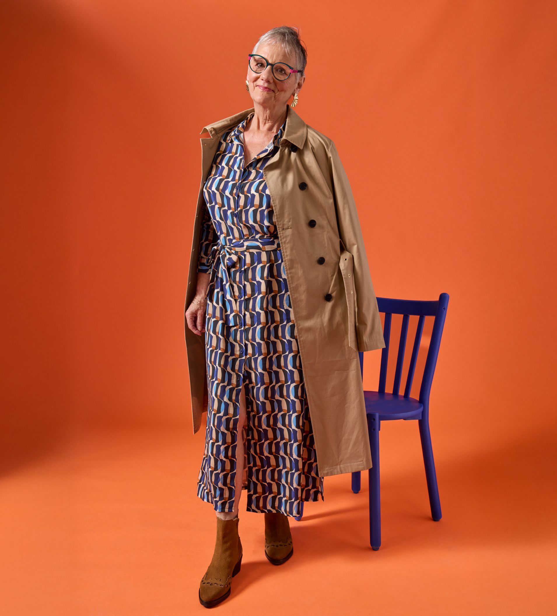 La robe à motifs portée par Isabelle