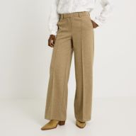 Pantalon large en maille