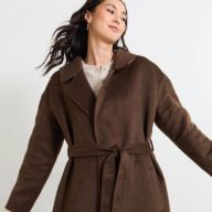 Manteau long à nouer