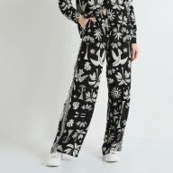 Pantalon large imprimé