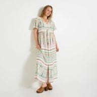 Robe longue bohème imprimée