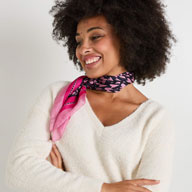 Foulard carré en soie