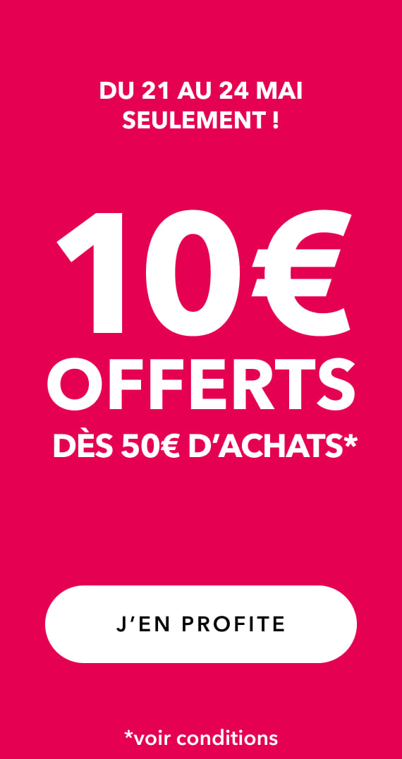 Je profite de l'offre 10€ dès 50€ d'achats