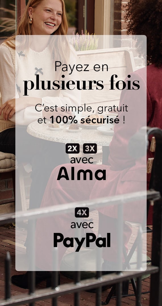 Payez en plusieurs fois avec Alma ou Paypal