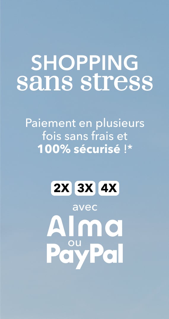 Paiement en plusieurs fois sans frais et 100% sécurisé !*