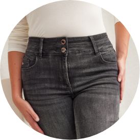 Jeans taille haute
