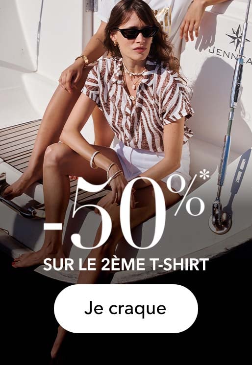 -50% sur le 2ème t-shirt