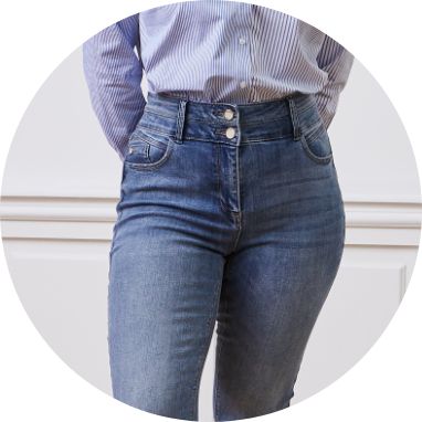 Jeans taille haute